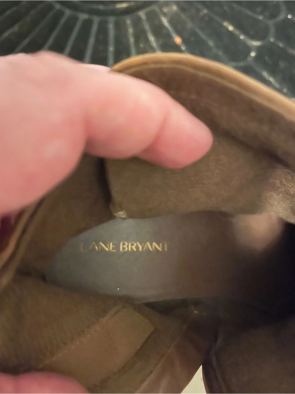 Lane Bryant Tan Buckle Strap Ankle Boots